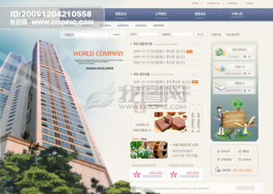 韩国公司网站模板图片设计素材 高清PSD下载与网页设计模板大全